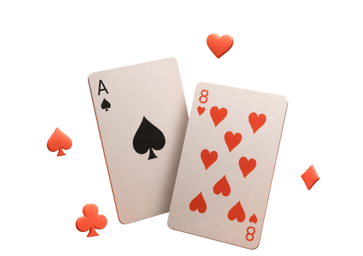 Pure gameplay cards illustration